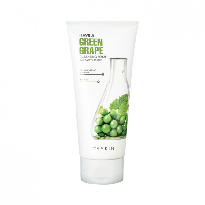 Пінка для вмивання із зеленим виноградом IT'S SKIN Have A Cleansing Foam Greengrape 150 мл купити в Україні