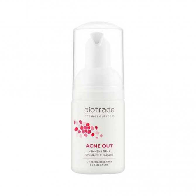 Пенка для умывания с молочной кислотой для всех типов кожи Biotrade Acne Out Cleansing Face Foam 20 мл купить в Украине