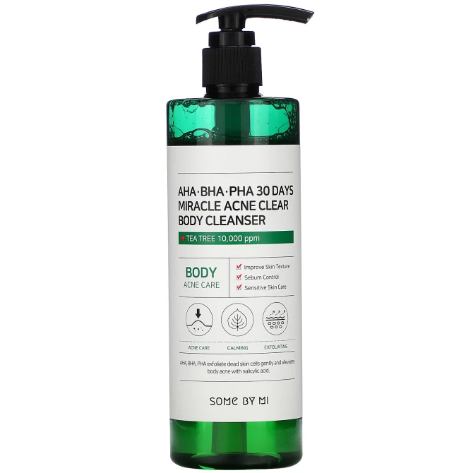 Гель для душа для проблемной кожи, SOME BY MI, AHA.BHA.PHA 30 Days Miracle Clear Body Cleanser, 400 г купить в Украине Гель для душа для проблемной кожи, SOME BY MI, AHA.BHA.PHA 30 Days Miracle Clear Body Cleanser, 400 г купить в Украине