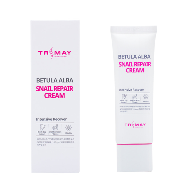 Крем с муцином улитки и березовым соком, Trimay, Betula Alba Snail Repair Cream, 50 мл купить в Украине Крем с муцином улитки и березовым соком, Trimay, Betula Alba Snail Repair Cream, 50 мл купить в Украине
