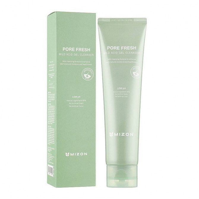 Слабокислотный очищающий гель с экстрактом хауттюйнии MIZON Pore Fresh Mild Acid Gel Cleanse 150 мл купить в Украине