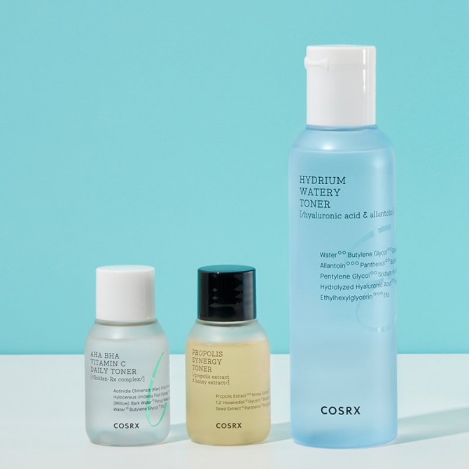 Интенсивно увлажняющий тонер с гиалуроновой кислотой + 2 тонера в подарок COSRX RX-Hydrating Set 150 мл+30 мл+30 мл купить в Украине 2