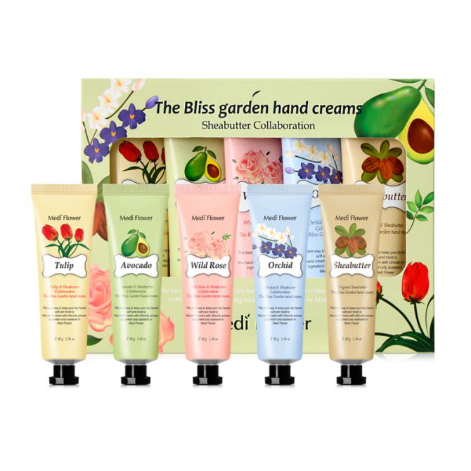 Набор кремов для рук MEDI FLOWER The Bliss Garden Hand Creams Set 5 шт * 50 г купить в Украине