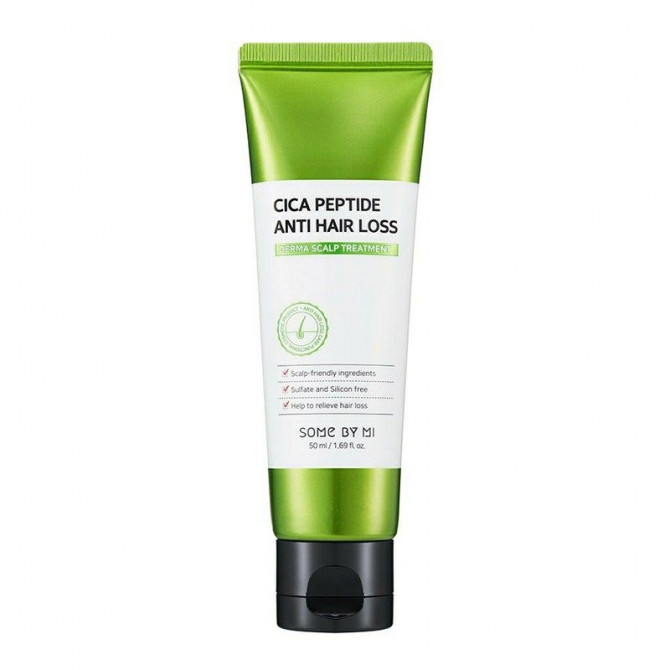Питательная маска против выпадения волос с центеллой, SOME BY MI, Cica Peptide Anti Hair Loss Derma Scalp Treatment, 50 мл купить в Украине Питательная маска против выпадения волос с центеллой, SOME BY MI, Cica Peptide Anti Hair Loss Derma Scalp Treatment, 50 мл купить в Украине