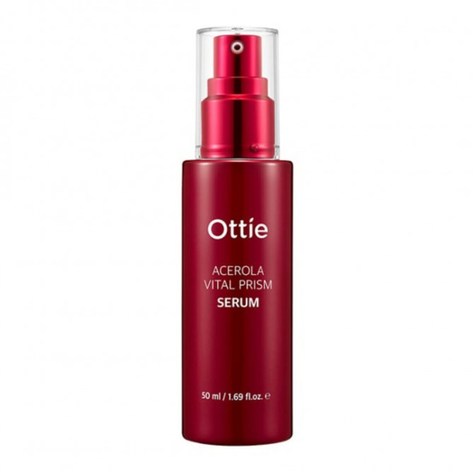 Восстанавливающая сыворотка с экстрактом ацеролы Ottie Acerola Vital Prism Serum 50 мл купить в Украине