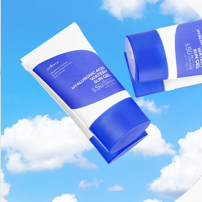 Зволожуючий сонцезахисний гель з гіалуроновою кислотою ISNTREE Hyaluronic Acid Watery Sun Ge SPF50l 50 мл купити в Україні 3