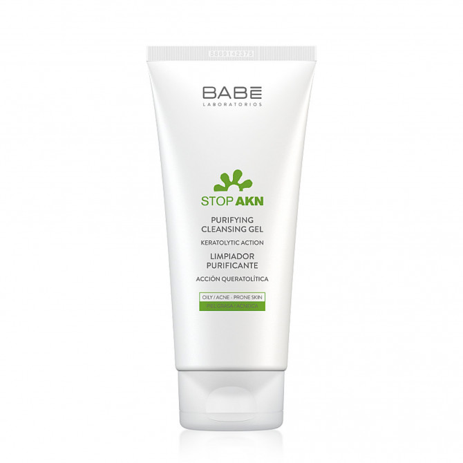 Гель для умывания для жирной и проблемной кожи Babe Laboratorios Purifying Cleansing Gel 100 мл купить в Украине
