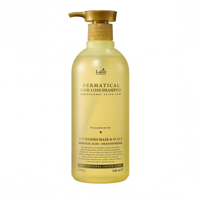 Шампунь проти випадіння волосся безсульфатний Lador Dermatical Hair-loss Shampoo 530 мл купити в Україні