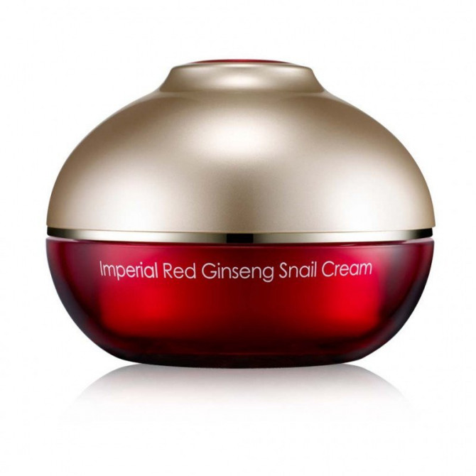 Омолаживающий крем с красным женьшенем и муцином улитки, Ottie, Imperial Red Ginseng Cream, 50 мл купить в Украине Омолаживающий крем с красным женьшенем и муцином улитки, Ottie, Imperial Red Ginseng Cream, 50 мл купить в Украине