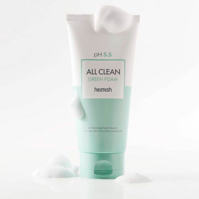 Очищуюча пінка для вмивання Heimish All Clean Green Foam 1 мл (пробник) купити в Україні 2