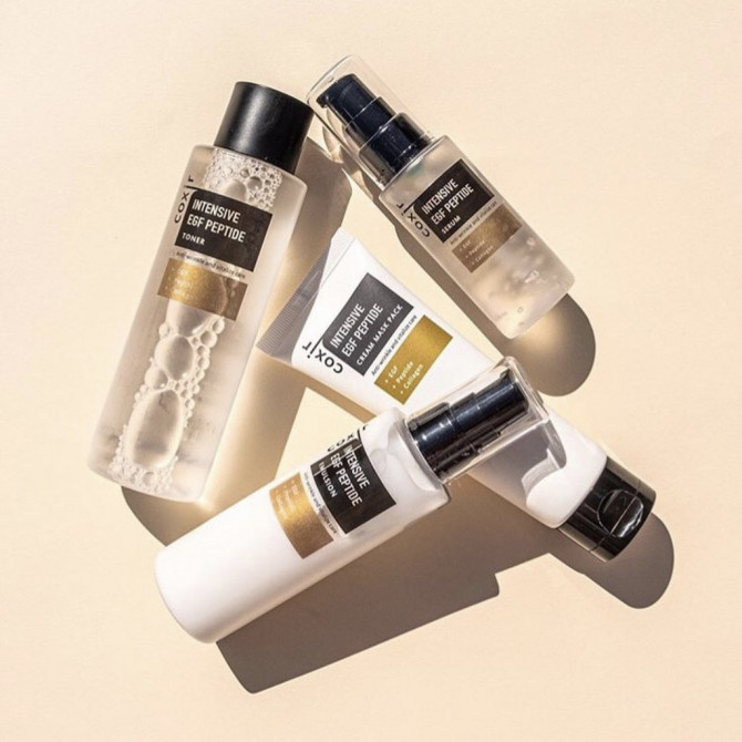 Антивозрастная сыворотка с эпидермальным фактором роста и пептидами Coxir Intensive EGF Peptide Serum 50 мл купить в Украине 5