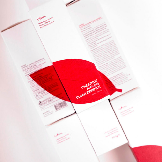 Відлущуюча есенція з AHA-кислотами ISNTREE Clear Skin 8% AHA Essence 100 мл купити в Україні 3