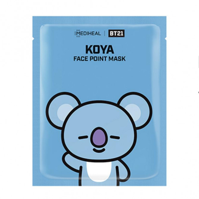 Увлажняющие точечные маски, MEDIHEAL, BT21 KOYA Face Point Mask купить в Украине Увлажняющие точечные маски, MEDIHEAL, BT21 KOYA Face Point Mask купить в Украине