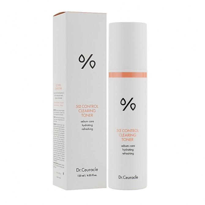 Себорегулюючий тонер для обличчя Dr.Ceuracle 5α Control Clearing Toner 120 мл купити в Україні