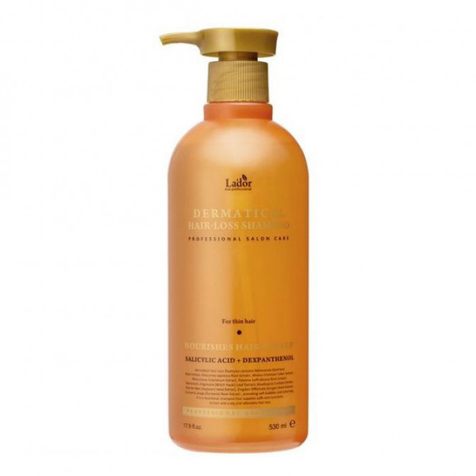 Шампунь проти випадіння волосся (для тонкого волосся), Lador Dermatical Hair-Loss Shampoo For Thin Hair, 530 мл купити в Україні Шампунь проти випадіння волосся (для тонкого волосся), Lador Dermatical Hair-Loss Shampoo For Thin Hair, 530 мл купити в Україні