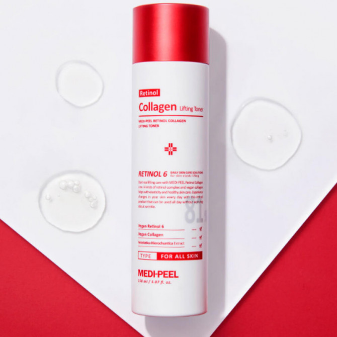 Омолоджувальний тонер для обличчя з ретинолом та колагеном MEDI-PEEL Retinol Collagen Lifting Toner 150 мл купити в Україні 2