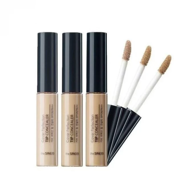 Стійкий консилер THE SAEM Cover Perfection Tip Concealer # 0.5 Ice Beige 65 г купити в Україні 2