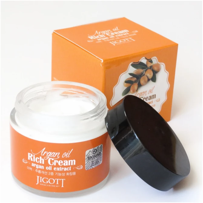Питательный крем с аргановым маслом JIGOTT Argan Oil Rich Cream 70 мл купить в Украине 2
