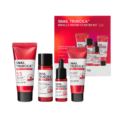 Набор миниатюр восстанавливающих средств с муцином улитки SOME BY MI Snail Truecica Miracle Repair Starter kit купить в Украине