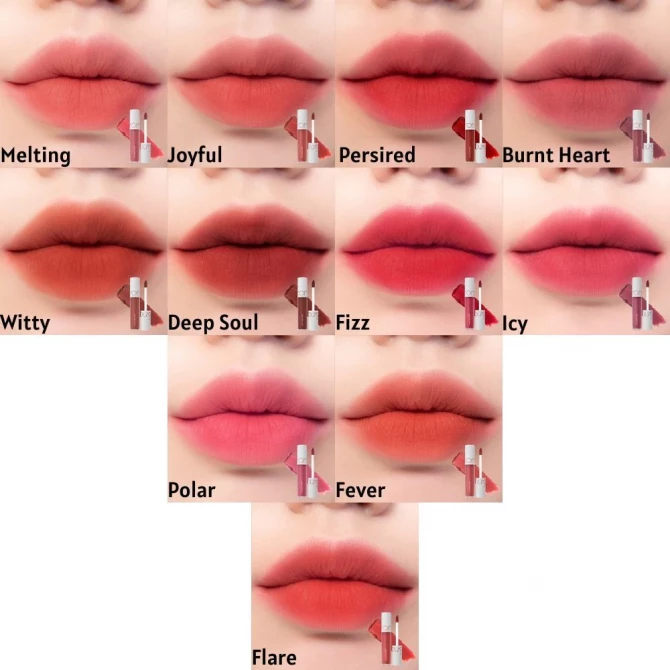 Матовый тинт для губ rom&nd Zero Velvet Tint #02 Joyful купить в Украине 4