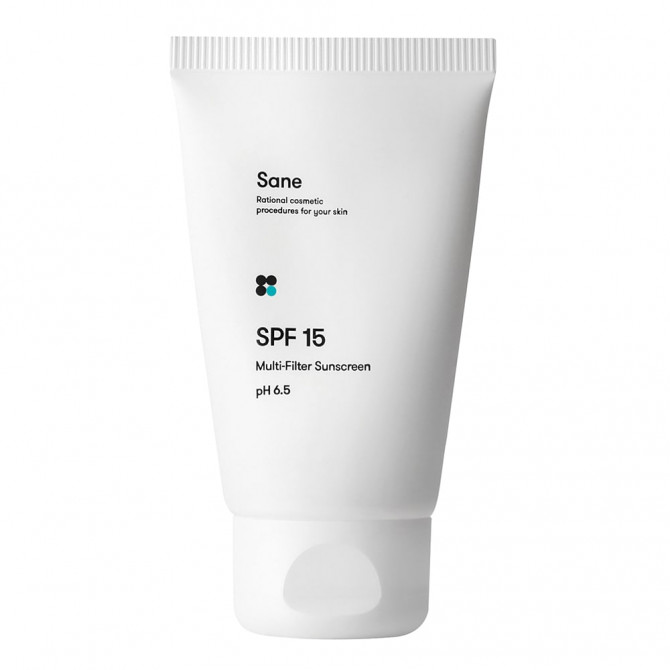 Денний крем для обличчя для зволоження та захисту від сонця Sane SPF15 Multi-Filtr Sunscreen 40 мл купити в Україні