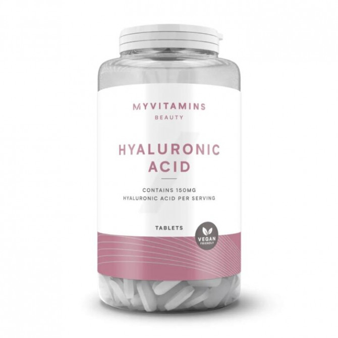 Гиалуроновая кислота 150 мг Myprotein Myvitamins Hyaluronic Acid 60 таблеток купить в Украине
