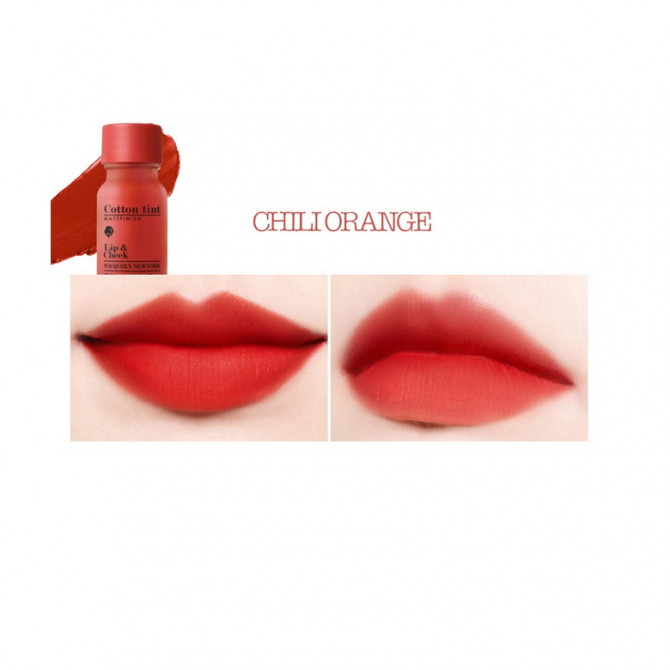 Легкий тинт для губ оранжевый MACQUEEN NEW YORK Air Cotton Tint 03 Chili Orange 10 мл купить в Украине 3