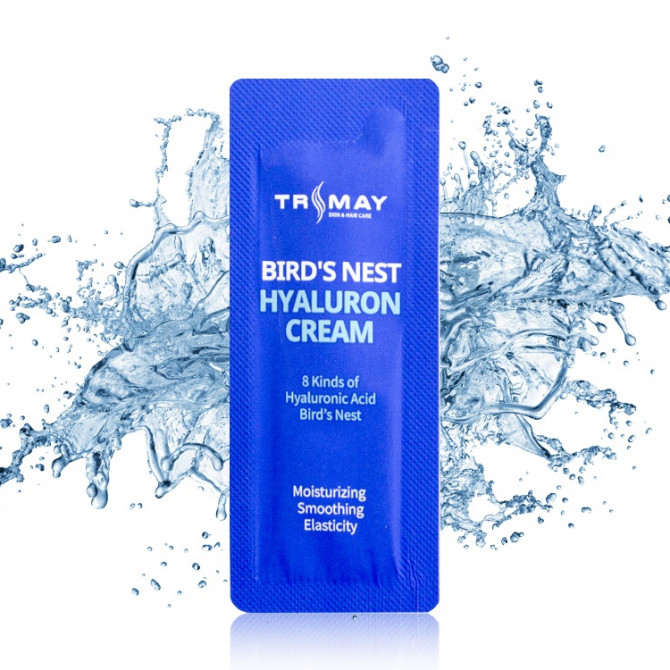 Крем с гиалуроновой кислотой и экстрактом ласточкиного гнезда Trimay Bird’s Nest Hyaluronic Cream 1 мл (пробник) купить в Украине