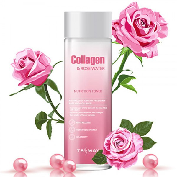 Питательный тонер с коллагеном Trimay Collagen & Rose Water Nutrition Toner 1 мл (пробник) купить в Украине 2