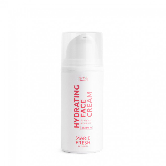 Увлажняющий крем с гиалуроновой кислотой для сухой и нормальной кожи Marie Fresh Cosmetics Hydrating Face Cream 30 мл купить в Украине 3