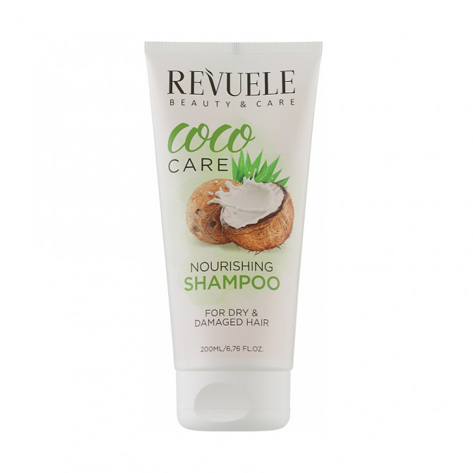 Питательный шампунь для волос с кокосовым маслом Revuele Coco Oil Care Nourishing Shampoo 200 мл купить в Украине