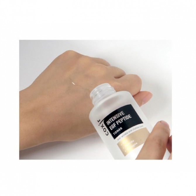 Антивозрастной тонер с эпидермальным фактором роста и пептидами Coxir Intensive EGF Peptide Toner 150 мл купить в Украине 3