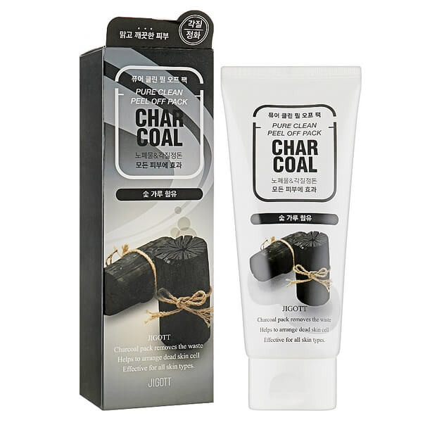 Очищувальна маска-плівка з вугіллям JIGOTT Pure Clean Peel Off Pack Charcoal 180 мл купити в Україні