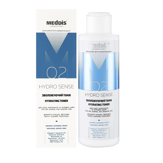Увлажняющий тоник для лица Meddis Hydrosense Hydrating Toner 150 мл купить в Украине 2