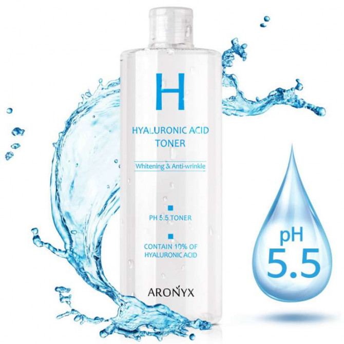 Зволожуючий тонер із гіалуроновою кислотою MEDI FLOWER Aronyx Hyaluronic Acid Toner 500 мл купити в Україні 2