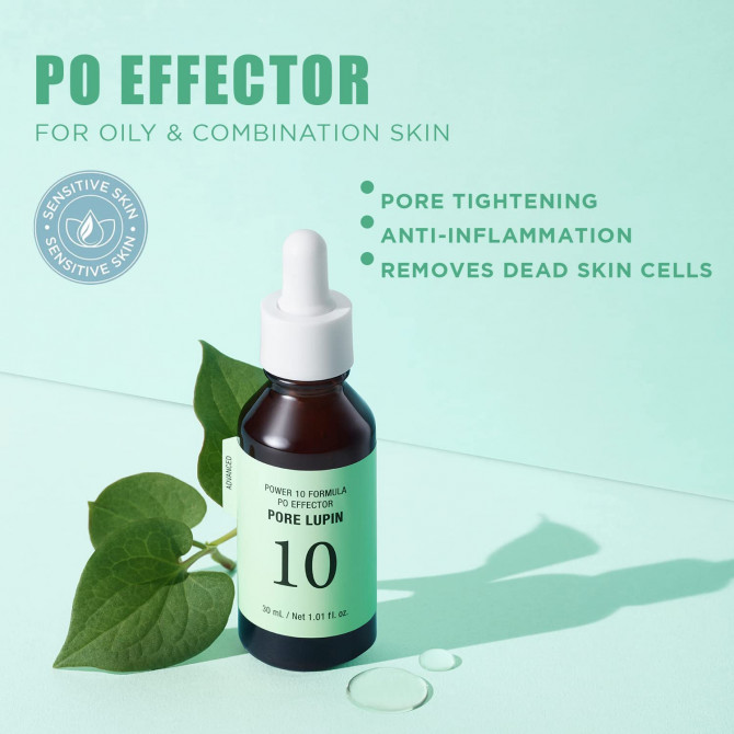 Сыворотка для сужения пор с экстрактом лимонника IT'S SKIN Power 10 Formula Po Effector 30 мл купить в Украине 2