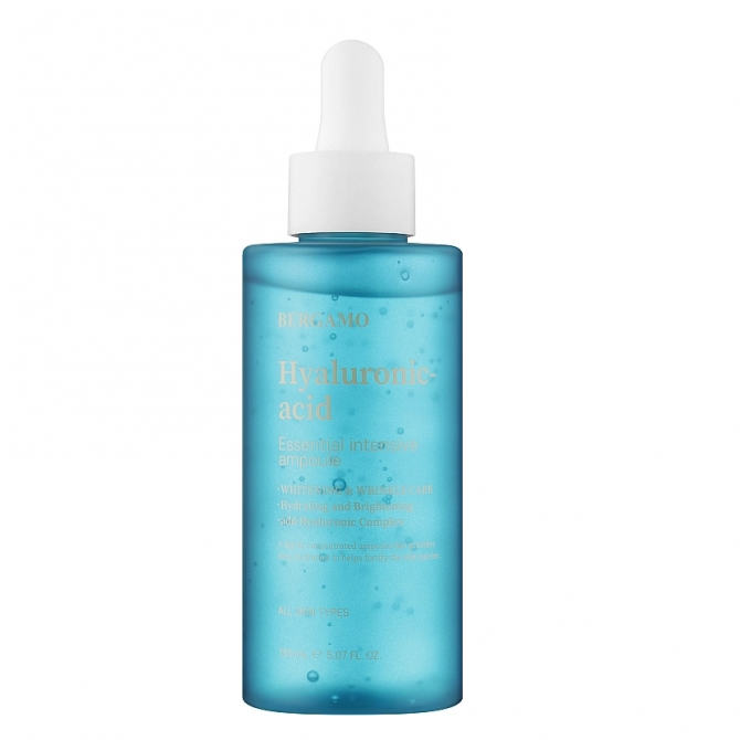 Зволожуюча сироватка для обличчя з гіалуроновою кислотою BERGAMO Essential Intensive Ampoule Hyaluronic Acid 150 мл купити в Україні 2
