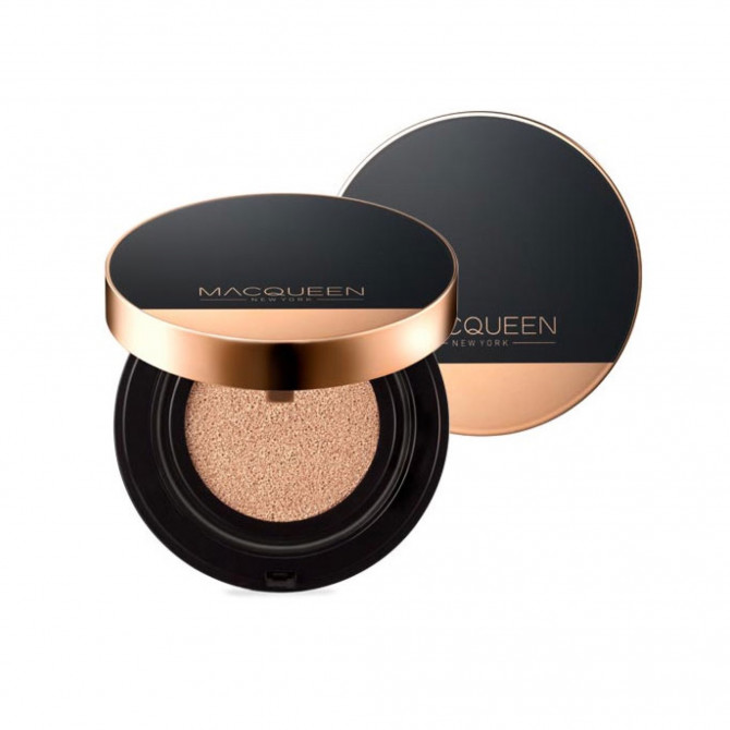 Кушон для идеального тона №21 MACQUEEN NEW YORK Triple-Cover Perfect Cushion SPF35/PA++ 21 Light Tone Cover 13 г купить в Украине