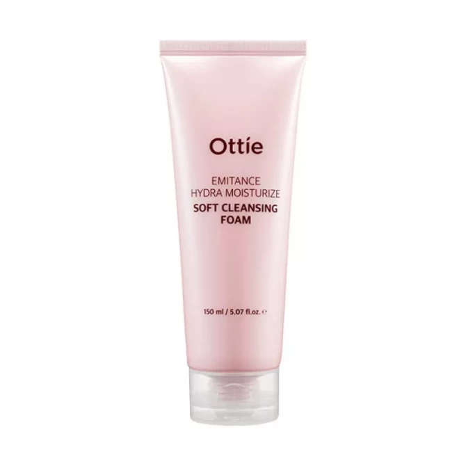 Увлажняющая пенка для умывания с гиалуроновой кислотой Ottie Emitance Hydra Moisturize Soft Cleansing Foam 150 мл купить в Украине