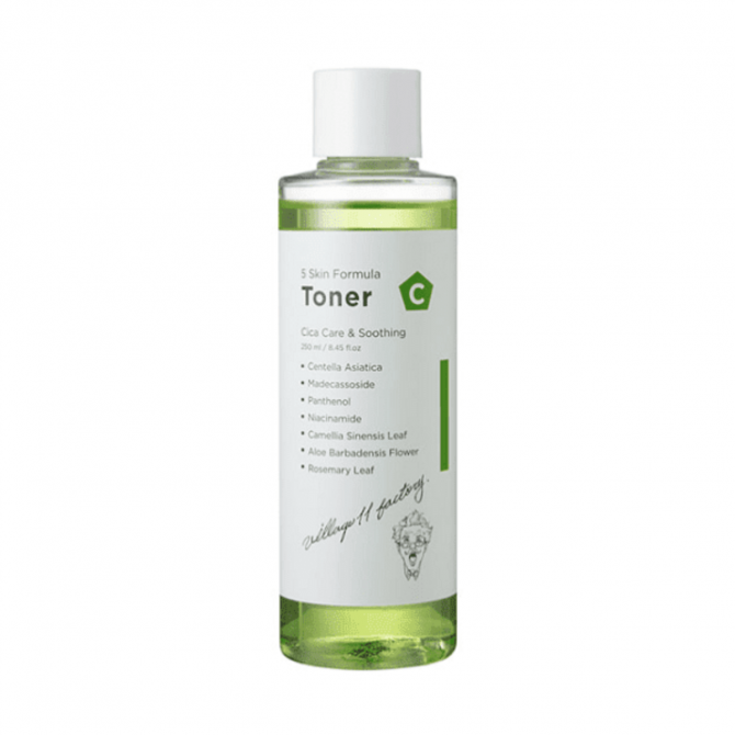 Успокаивающий тонер с центеллой, Village 11 Factory, С Skin Formula Toner, 250 мл купить в Украине Успокаивающий тонер с центеллой, Village 11 Factory, С Skin Formula Toner, 250 мл купить в Украине