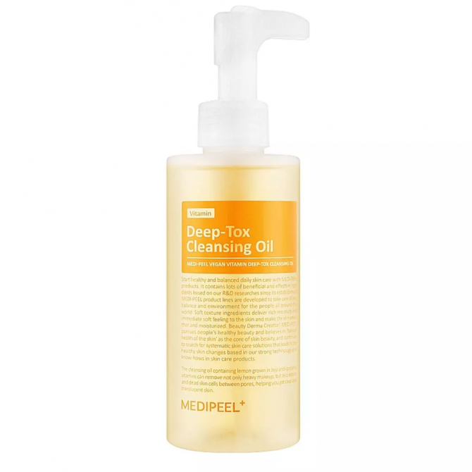 Гідрофільна олія з вітамінами та антиоксидантами MEDI-PEEL Vegan Vitamin Deep-Tox Cleansing Oil 200 мл купити в Україні