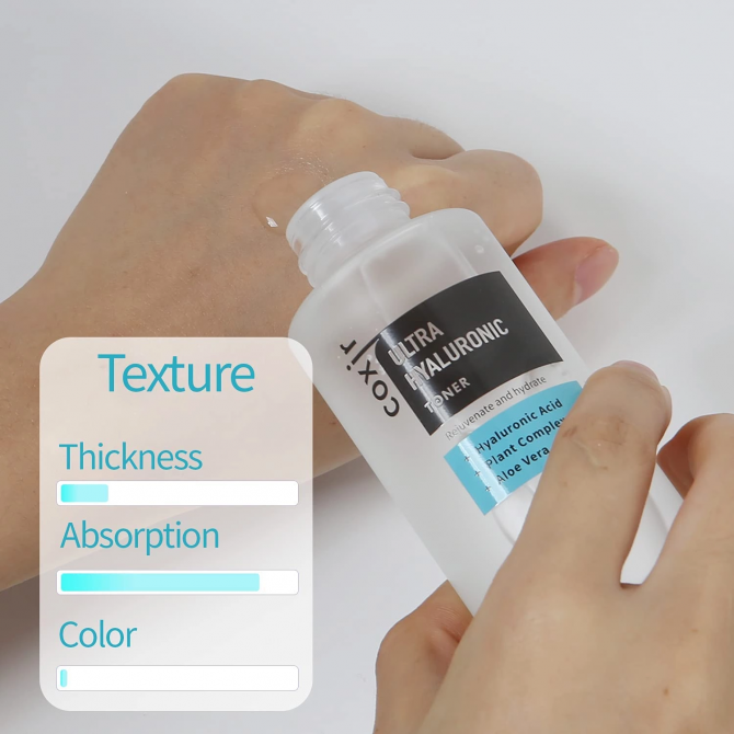 Зволожуючий тонер з гіалуроновою кислотою Coxir Ultra Hyaluronic Toner 150 мл купити в Україні 4