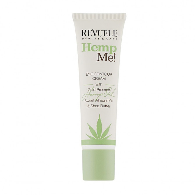 Поживний крем для повік з олією насіння коноплі Revuele Hemp Me! Eye Contour Cream With Cold Pressed Hemp Oil 35 мл купити в Україні 2