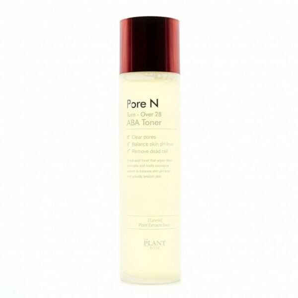 Тонер с кислотами, The Plant Base, Pore N Turn-Over 28 ABA Toner, 150 мл купить в Украине Тонер с кислотами, The Plant Base, Pore N Turn-Over 28 ABA Toner, 150 мл купить в Украине