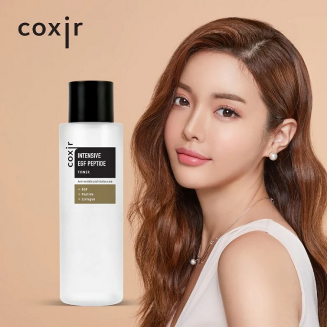 Антивозрастной тонер с эпидермальным фактором роста и пептидами Coxir Intensive EGF Peptide Toner 150 мл купить в Украине 4