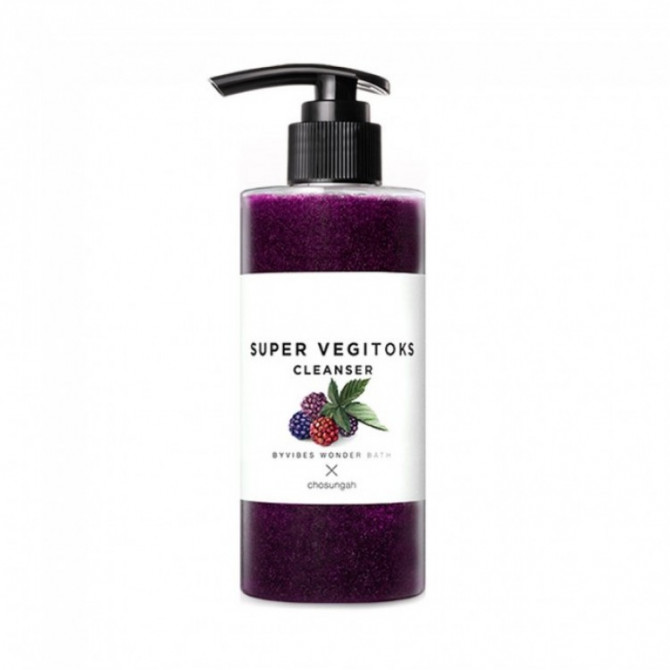 Антивозрастной детокс-гель для умывания, Wonder Bath, Super Vegitoks Cleanser Purple, 200 мл купить в Украине Антивозрастной детокс-гель для умывания, Wonder Bath, Super Vegitoks Cleanser Purple, 200 мл купить в Украине