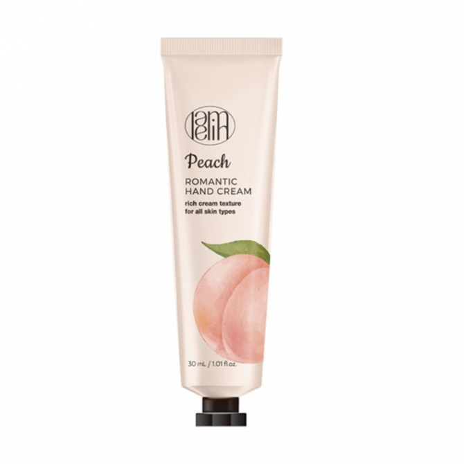Крем для рук с персиком Lamelin Romantic Hand Cream Peach 30 мл купить в Украине