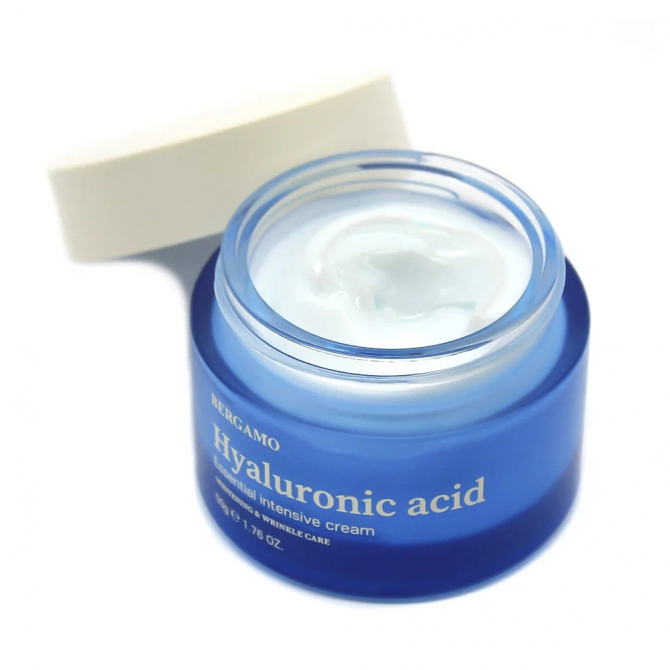 Інтенсивний крем для обличчя з гіалуроновою кислотою BERGAMO Essential Intensive Cream Hyaluronic Acid 50 г купити в Україні 3