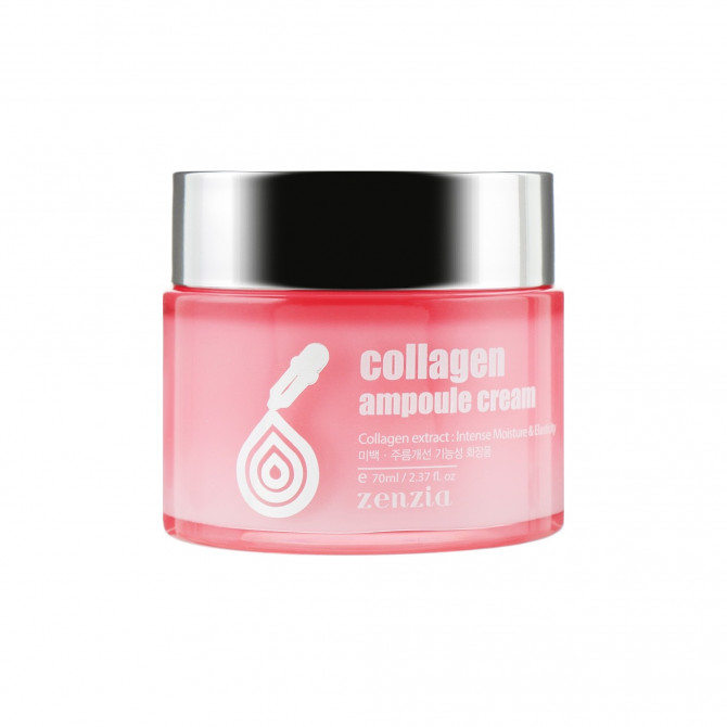 Крем для лица с коллагеном JIGOTT Zenzia Collagen Ampoule Cream 70 мл купить в Украине