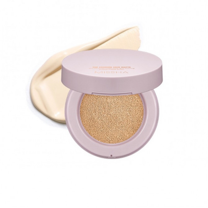 Матуючий кушон #21 MISSHA The Cushion Skin Matte #21 Vanilla 15 г купити в Україні 2